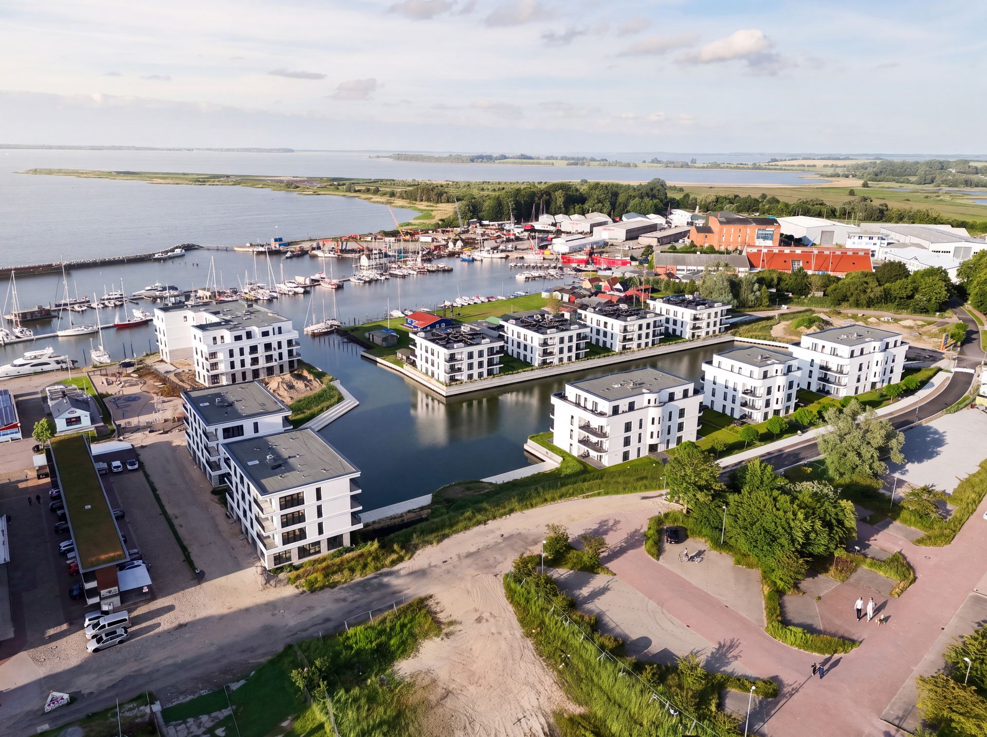 Yachthafen Barth, Gesamtanlage aus der Luft